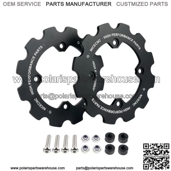 Dual Sprocket Guard Chain Protector For Yamaha 700 YFM700 2006-2023 Black For: More than one vehicle