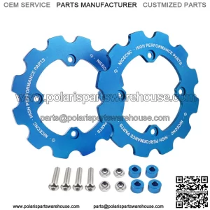 For Yamaha 700R 2011-2021 Rear Dual Sprocket Chain Guard Protector Blue For: More than one vehicle