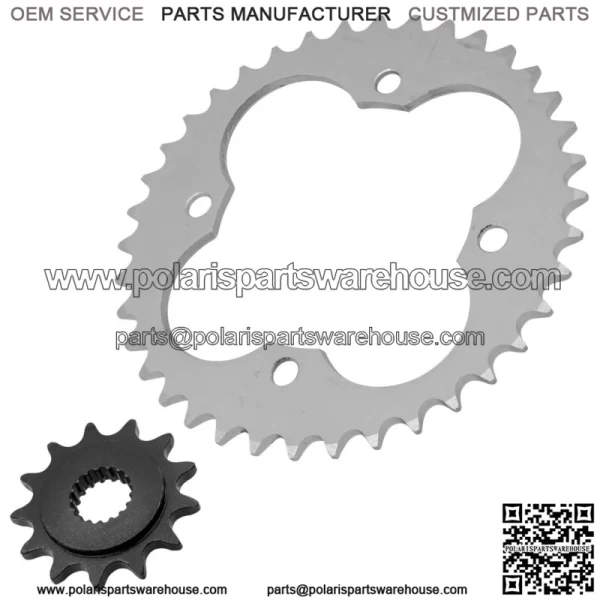 Front & Rear Sprockets Kit for Honda TRX450R TRX450ER 2006-2014 (For: Honda) - Image 4