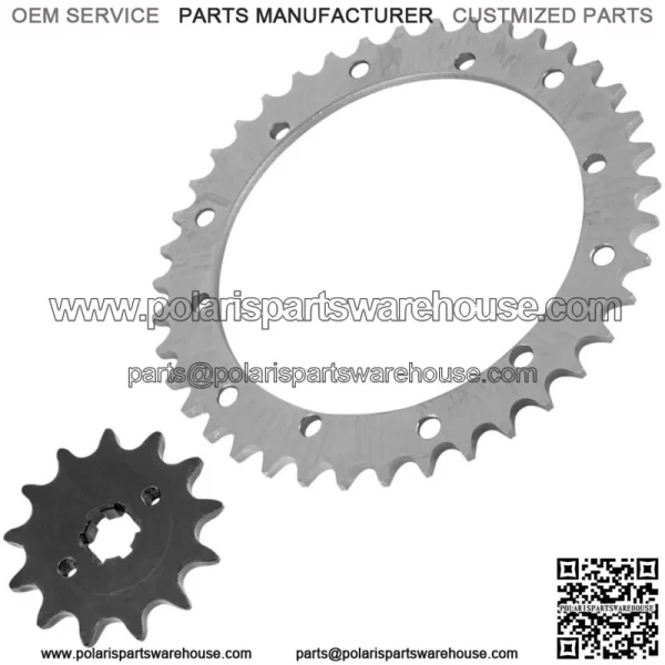 Front & Rear Sprockets Kit for Yamaha Blaster 200 YFS200 1988-2006 (For: Yamaha YFS200) - Image 5
