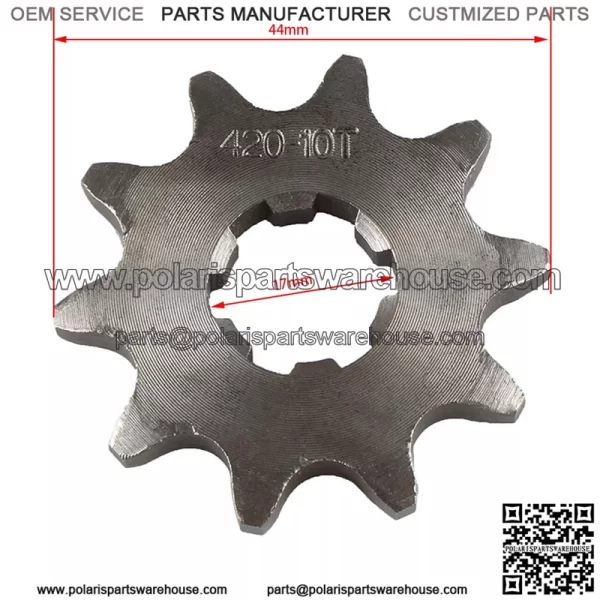 420Chain 17mm 10-18T Front Sprocket For 50 70 90 110 125 140cc ATV Pit Dirt Bike - Image 2