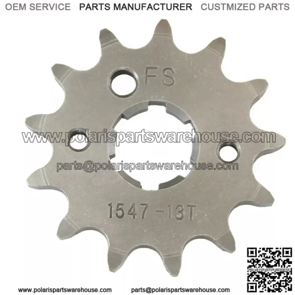 13 Tooth Front Steel Sprocket for Yamaha Warrior 350, Banshee 350 & Raptor 350