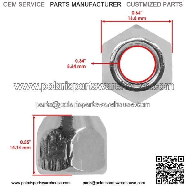 Front And Rear Wheel Nuts For Polaris Scrambler 850 13-21 / Scrambler 1000 16-17 - Image 2