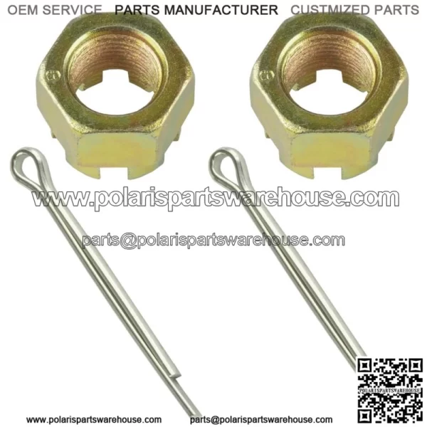 1x Castle Rear Wheel Axle Hub Nut w/ Cotter Pin For Polaris Sportsman 500 HO 11 - Image 3
