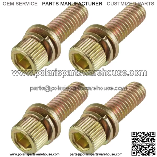4 Exhaust Manifold Bolts Studs Screw for Polaris Sportsman 570 EFI EPS 2014-2016 For: Polaris Sportsman 570