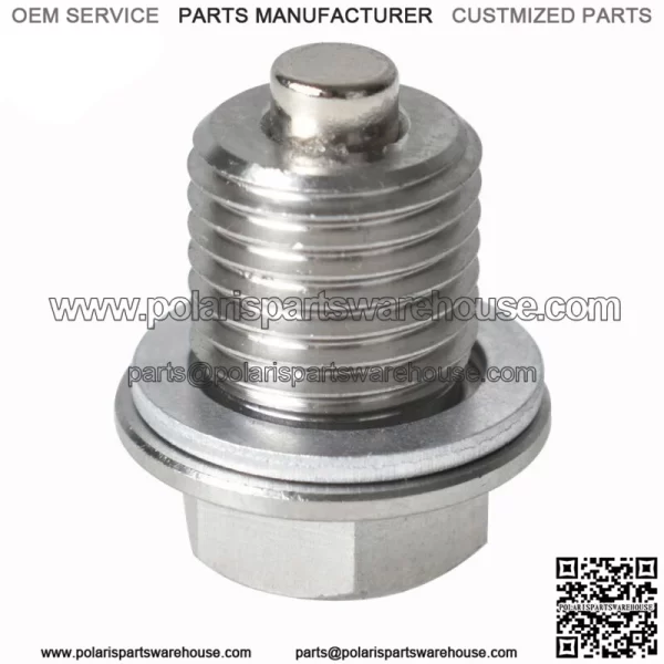 Stainless Steel Oil Drain Plug with NEODYMIUM Magnet (M14 x 1.5 MM)  New - Image 2