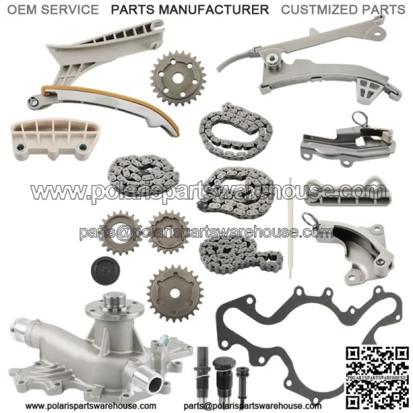 For Ford Mazda Mercury SOHC V6 4.0L Timing Chain Kit w/ Gears + Water Pump Kit