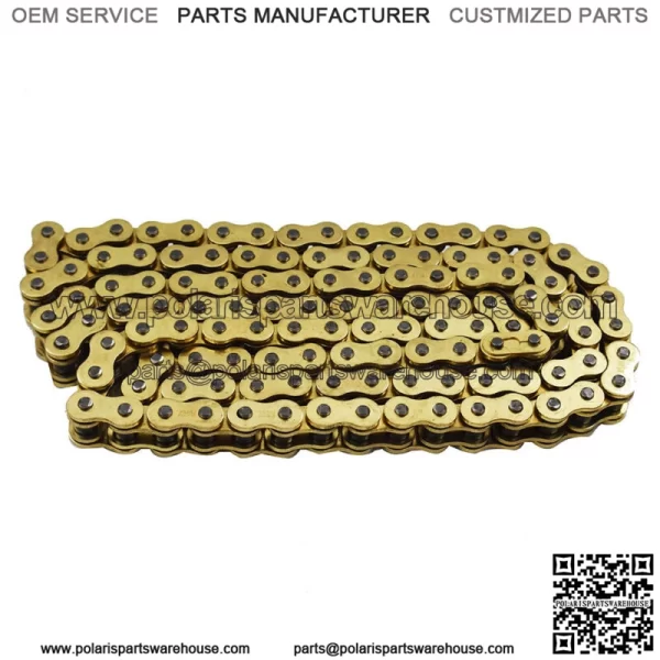 ATV Motorcycle 525 Pitch 120 Links With O-Ring Drive Chain Gold Color 525-120 - Image 4