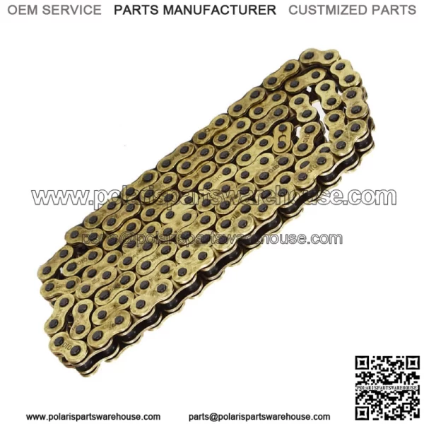Motorcycle 520 O-Ring Gold Drive Chain 120 Links 520 X 120 With Masterlink