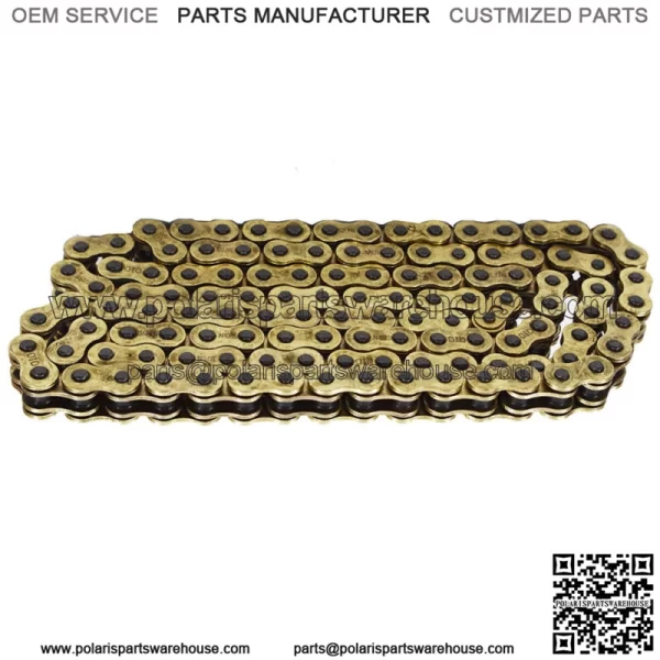 Motorcycle 520 O-Ring Gold Drive Chain 120 Links 520 X 120 With Masterlink - Image 3
