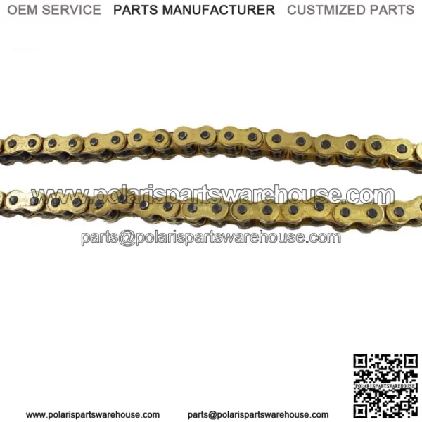 Gold 530x150 O-Ring Drive Chain Motorcycle 530 Pitch 150 Links 8200# Tensile - Image 2