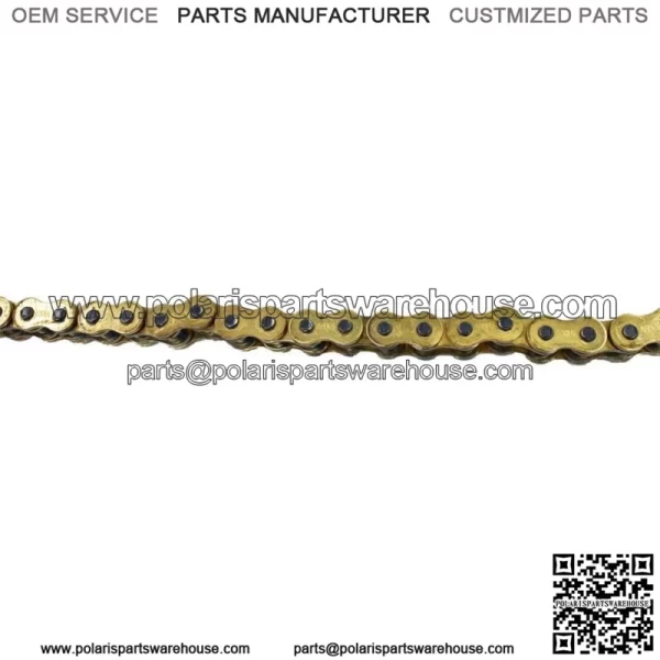 Gold 530x150 O-Ring Drive Chain Motorcycle 530 Pitch 150 Links 8200# Tensile - Image 3