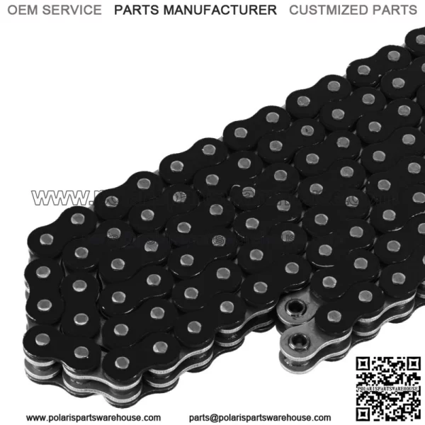 O-Ring Drive Chain for Honda TRX450R 2004 2005 2006 2007 2008 Black (For: Honda) - Image 3