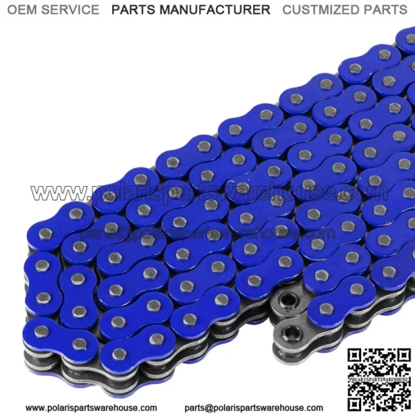 O-Ring Blue Drive Chain for Yamaha Raptor 700 YFM700R Se 2006-2013 (For: Yamaha Raptor 700) - Image 3