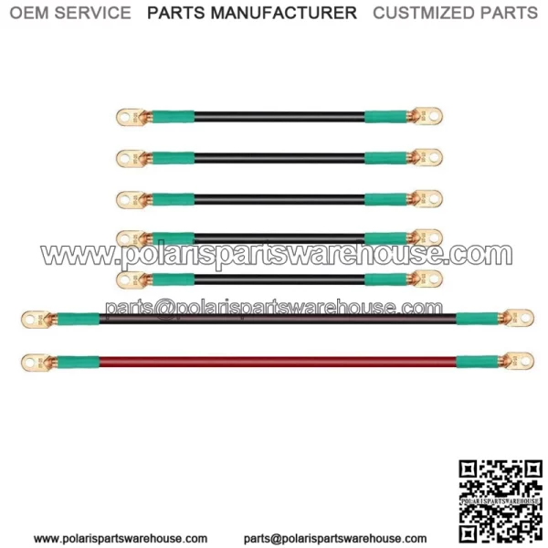 Golf Cart Battery Cables for 1994-up EZGO TXT 36V 48V, 14" Long-5pc, 25" Long-2