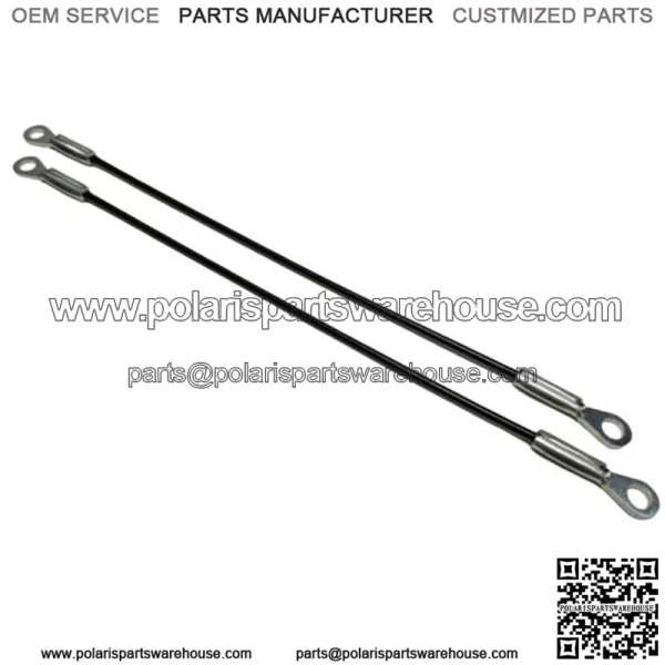 Pair 2 of Flexible Tailgate Tethers 12" Golf Cart Club Car Cable 105128001