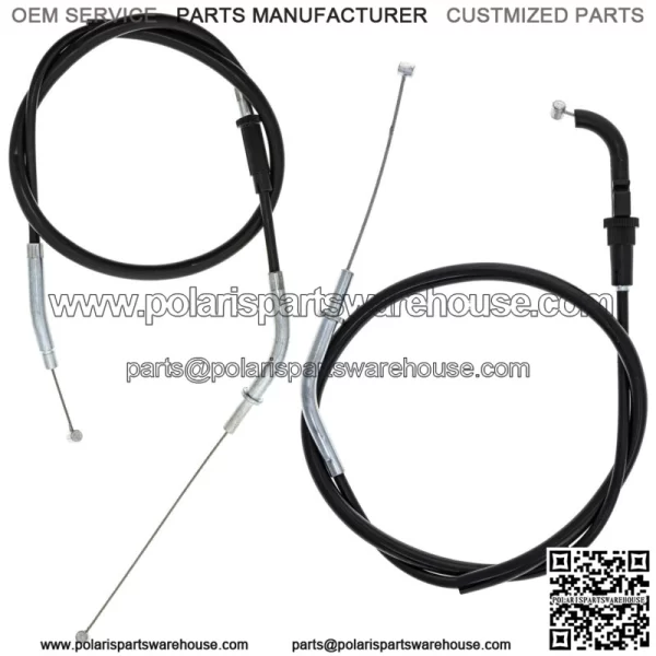 Push Pull Throttle Cable Set for Kawasaki Ninja 650R 54012-0225 54012-0241 (For: Kawasaki)