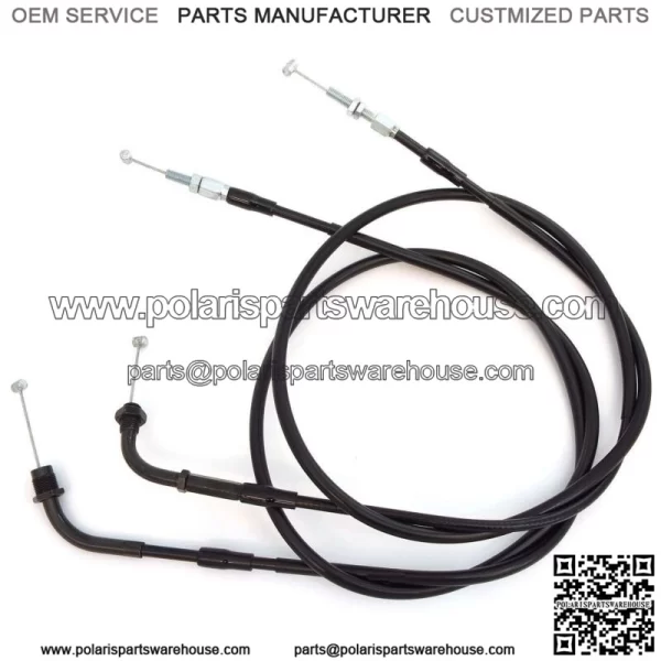 Reproduction Throttle Cable Set - Honda CB/CM400 CB450 Nighthawk CX500 (For: Honda)