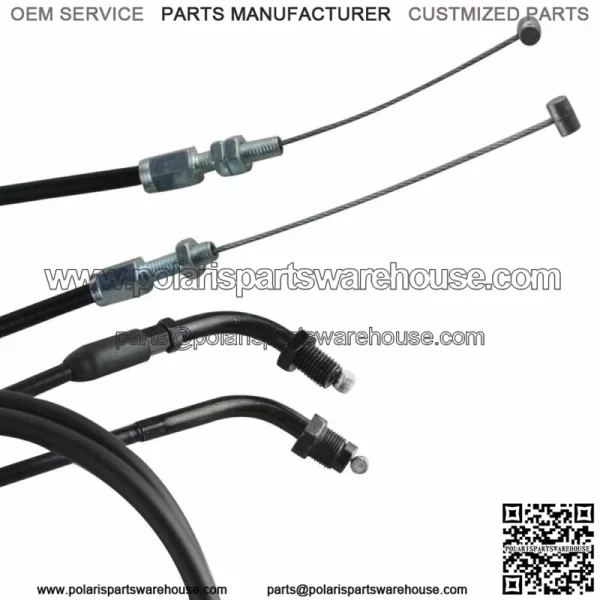 Throttle Cable Push & Pull Set for Honda CB350 CL360 CB400 CB550 CB750 FT500 (For: Honda) - Image 3