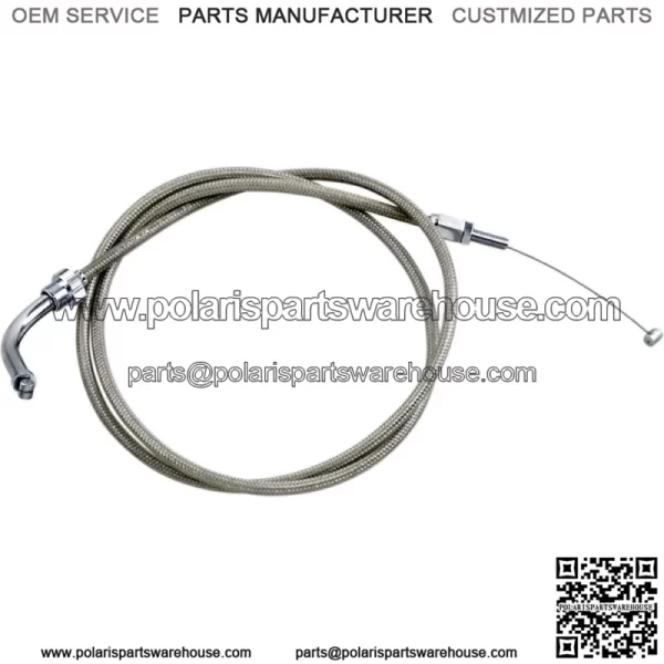 Armor Coat Stainless Steel Push Throttle Cable (+8in.) (62-0424) (For: Honda)