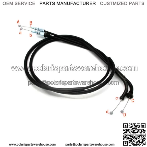 Throttle Cable for Honda 17910-KB4-000 CM250 1982-1983 17920-KB4-000 - Image 3