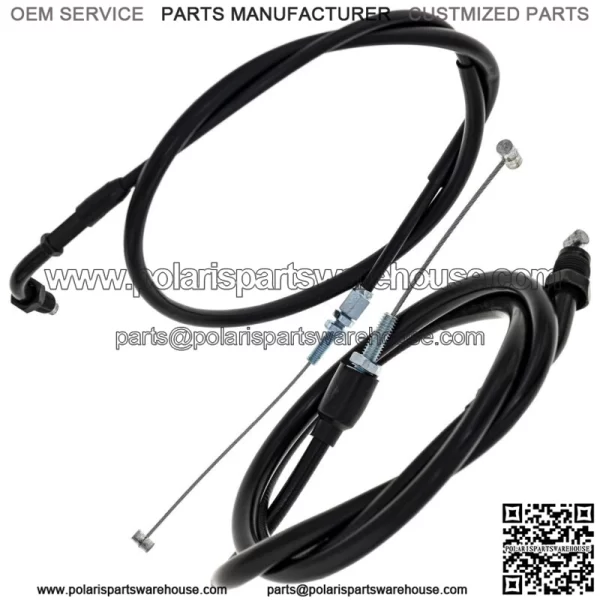 Push Pull Throttle Cable Set for Honda Shadow 1100 VT1100C 17910-MM8-000 (For: Honda) - Image 2