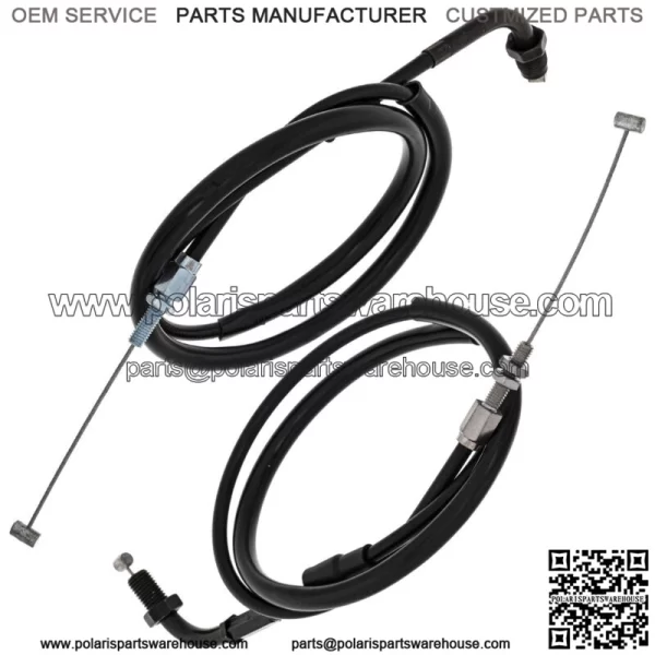 Push Pull Throttle Cable Set Honda CB650SC 17910-MB0-950 17920-MB0-405 (For: Honda) - Image 2