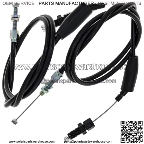 Push Pull Throttle Cable Set Honda KLR650 54012-0121 54012-0120 - Image 2