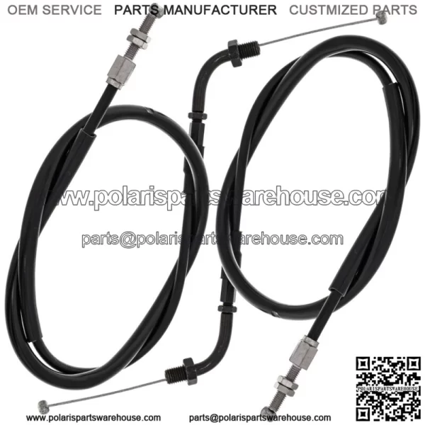 Push Pull Throttle Cable Set for Honda CB400F Kawasaki Z1R 17910-333-405 (For: Honda) - Image 2