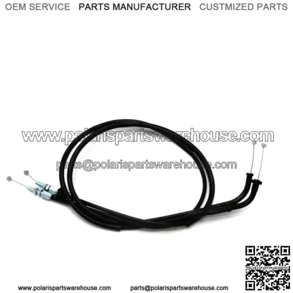 Throttle Accelerator Cable For Honda CM250 1982-1983 17910-KB4-000 17920-KB4-000 - Image 2