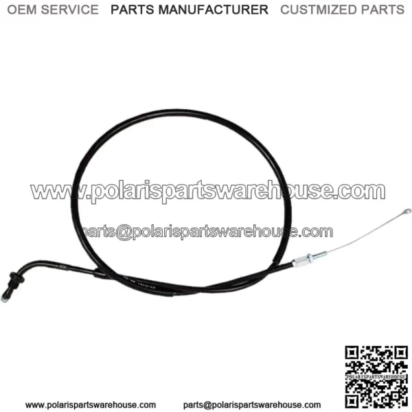 Black Vinyl Throttle Push Cable 02-0101 (For: Honda)