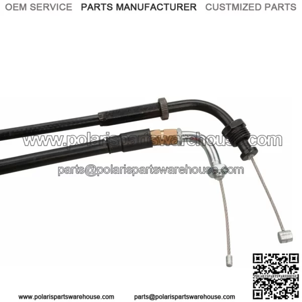 Throttle Cable  (Opener) for Mikuni VM Carbs On Yamaha SR 500  5-167 (For: Yamaha) - Image 2