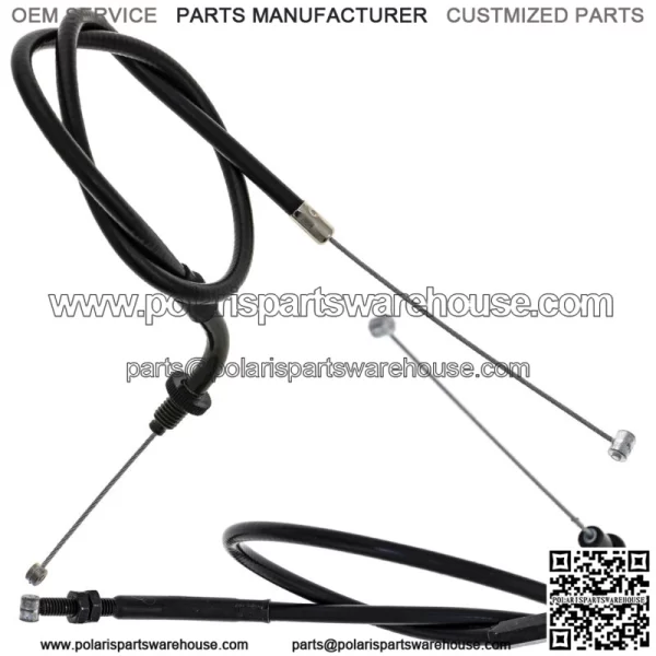 Push Pull Throttle Cable Set Yamaha FZR600R 3EN-26311-01-00 3EN-26312-00 (For: Yamaha) - Image 2
