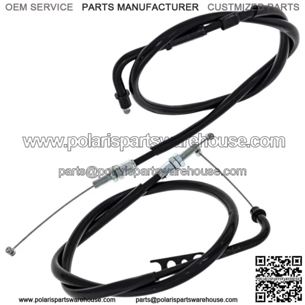 Push Pull Throttle Cable Set Yamaha GSXR600 GSXR750 58300-01H10 - Image 2
