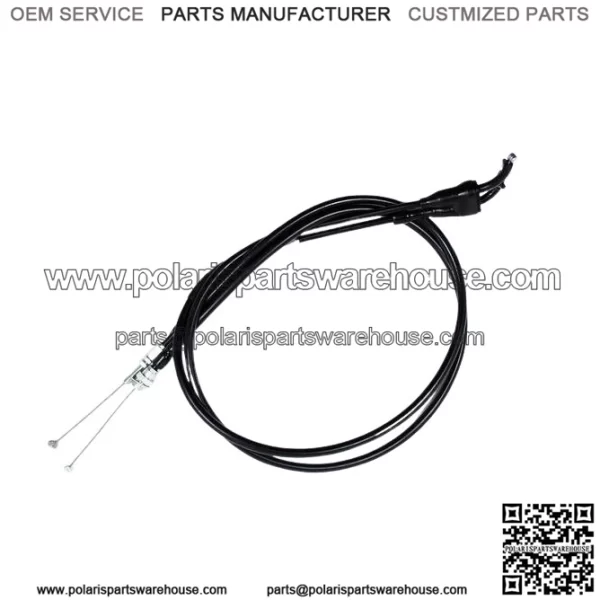 Black Vinyl Throttle Push-Pull Cable for Yamaha WR 250F 2003-2005 (For: Yamaha)
