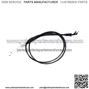 Black Vinyl Throttle Cable For Yamaha YXZ1000R -- 2016-19 05-0425 (For: Yamaha)