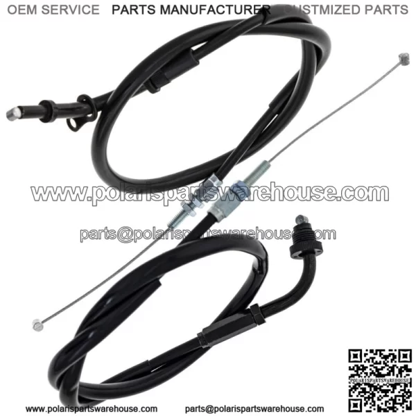 Push Pull Throttle Cable Set for Suzuki GSXR600 GSXR750 58300-33E00 (For: Suzuki) - Image 2