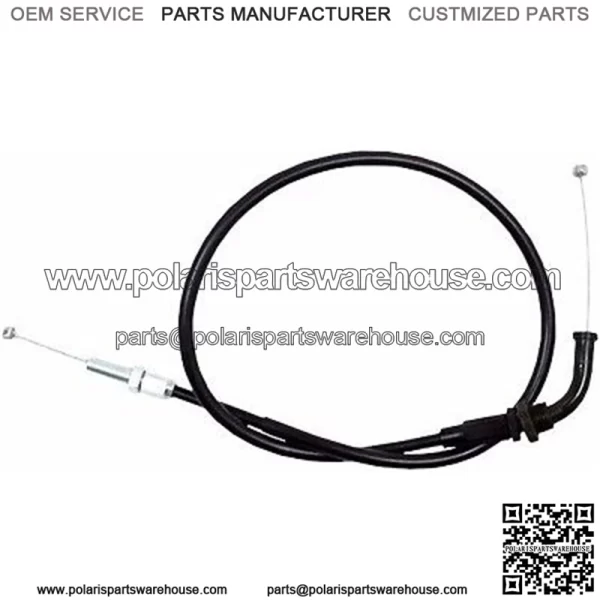 NEW 04-0226 - Black Vinyl Push Throttle Cable SUZUKI GSXR  (For: Suzuki)