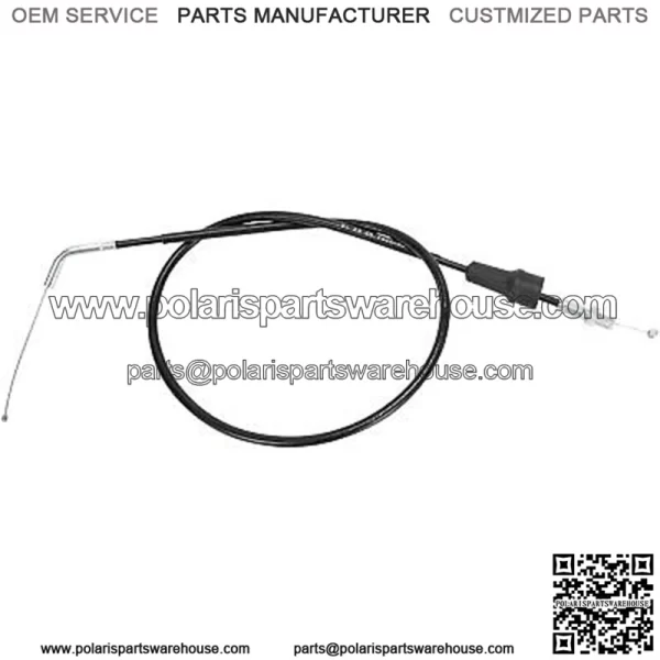04-0293 - Black Vinyl Throttle Cable Kawasaki,Suzuki KLX 125 L,DR-Z (For: Suzuki)