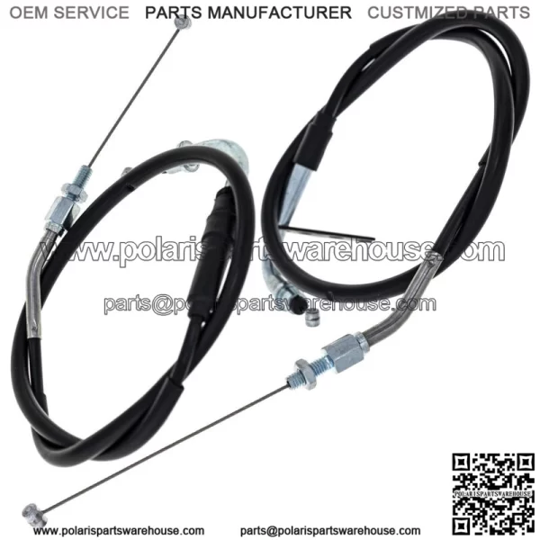 Push Pull Throttle Cable Set for Suzuki GSXR600 GSXR750 58300-14J11 (For: Suzuki) - Image 2