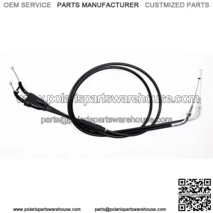 Black Vinyl Throttle Push-Pull Cable for 2001-2007 Suzuki DRZ250 (For: Suzuki)
