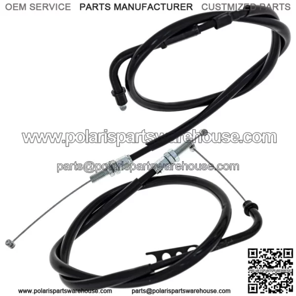 Push Pull Throttle Cable Set Yamaha GSXR600 GSXR750 58300-01H10 (For: Suzuki) - Image 2