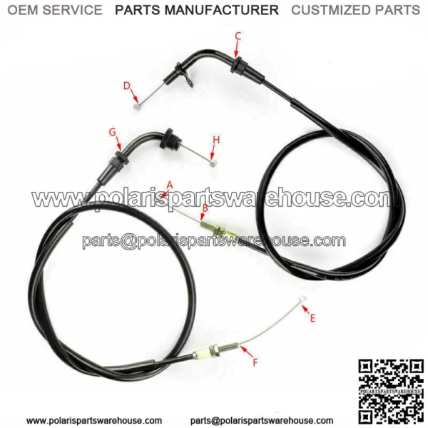 Motobike Throttle Cable Fit Suzuki 58300-01DB0-000 GS500 GS500F 2001-2009 (For: Suzuki) - Image 3