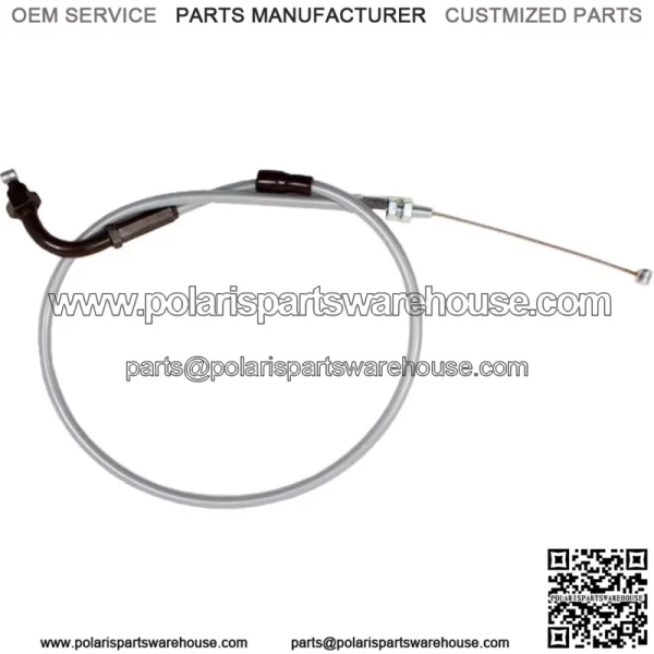 Black Vinyl Throttle Pull Cable For Suzuki VS700 Intruder 1986-1987 (For: Suzuki)