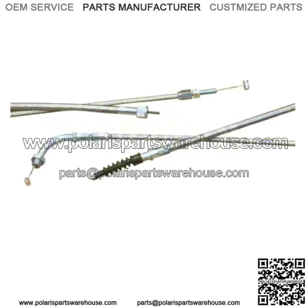 Armor Coat Stainless Steel Pull Throttle Cable for 2006-2019 il (For: Suzuki)