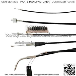 Set 5 Cables : Choke /Speedometer /Front brake /Clutch /Throttle For Suzuki K125