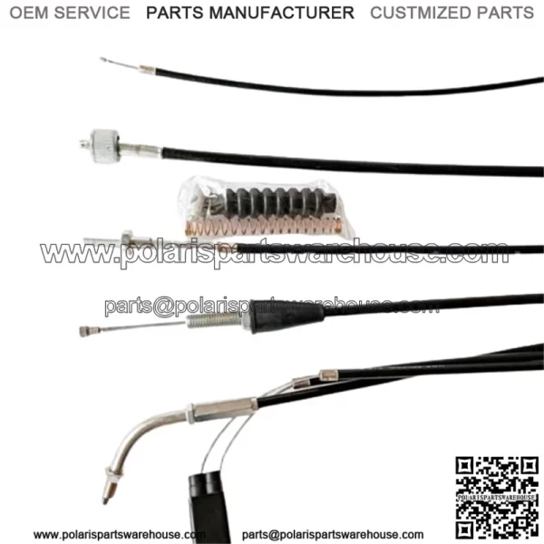 Set 5 Cables : Choke /Speedometer /Front brake /Clutch /Throttle For Suzuki K125