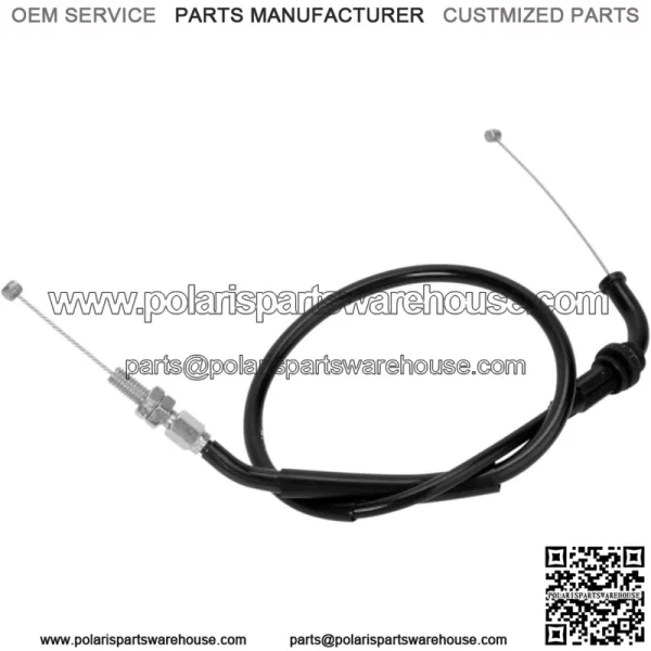 Black Vinyl Throttle Push Cable 04-0231 (For: Suzuki) - Image 2