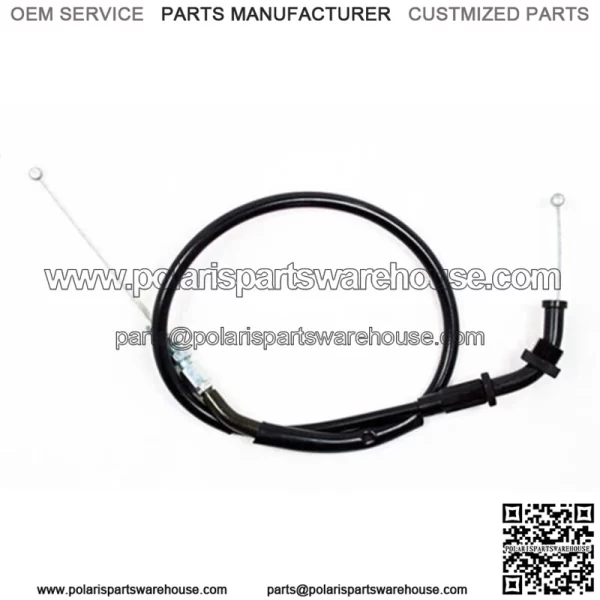 Black Vinyl Throttle Push Cable 04-0231 (For: Suzuki) - Image 3