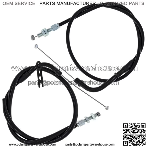 Push Pull Throttle Cable Set Suzuki GSXR1000 58300-41G10 58300-41G00 (For: Suzuki)